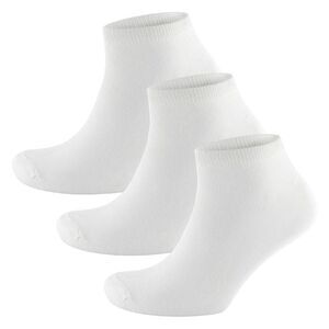 RJM Mens Plain Trainer Socks (Pack of 3) / White
